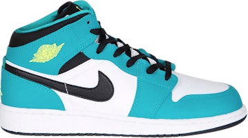 (Grade School) Air Jordan 1 Mid GG 'Volt Ice' 555112-128 (Grade School) Air Jordan 1 Mid GG 'Volt Ice' 555112-128