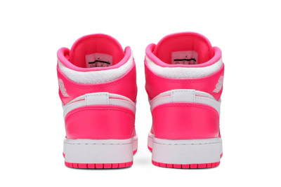 (Grade School) Air Jordan 1 Mid Hyper Pink White 555112-611