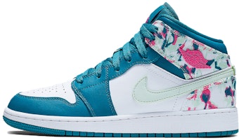 (Grade School) Air Jordan 1 Mid Paint Stroke 555112-300 (Grade School) Air Jordan 1 Mid Paint Stroke 555112-300