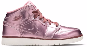 (Grade School) Air Jordan 1 Mid Pink Rise AV5174-640 (Grade School) Air Jordan 1 Mid Pink Rise AV5174-640