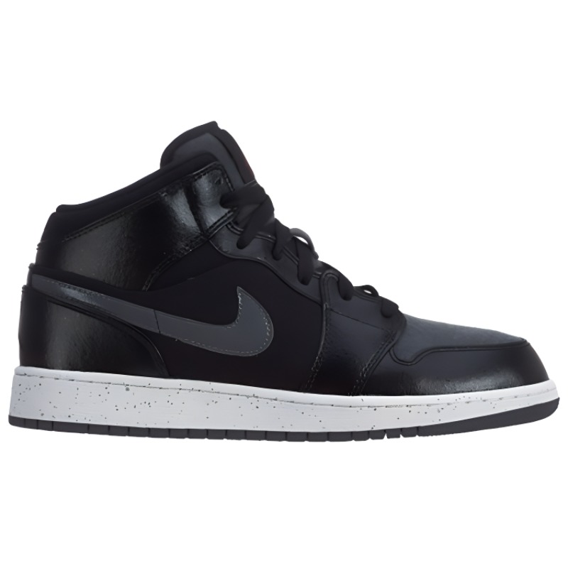(GS) Jordan 1 Mid PRM 'Black Dark Grey' 圖 2