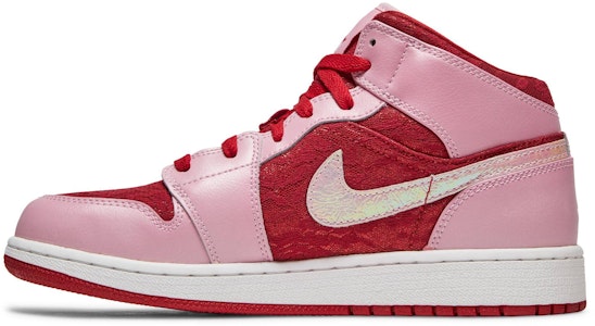 (Anak SD) Air Jordan 1 Mid Premium 'Hari Valentine' 579748-607 Lookbook (Anak SD) Air Jordan 1 Mid Premium 'Hari Valentine' 579748-607