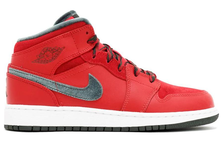 Order GS エアジョーダン1 MID プレミアム BG "バーシティレッド" 619049-631