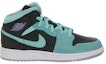 Order (Akas Mid) Air Jordan 1 Retro GG 'Hitam Ungu Turquoise' Kanak-Kanak 555112-045