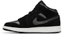 (Kanak-Kanak) Air Jordan 1 Mid SE 'Hitam Anthracite' BQ6931-012