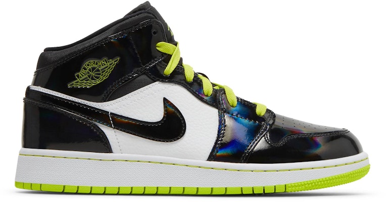 (Grade School) Air Jordan 1 Mid SE 'Black Cyber' BQ6931-003 Buy (Grade School) Air Jordan 1 Mid SE 'Black Cyber' BQ6931-003