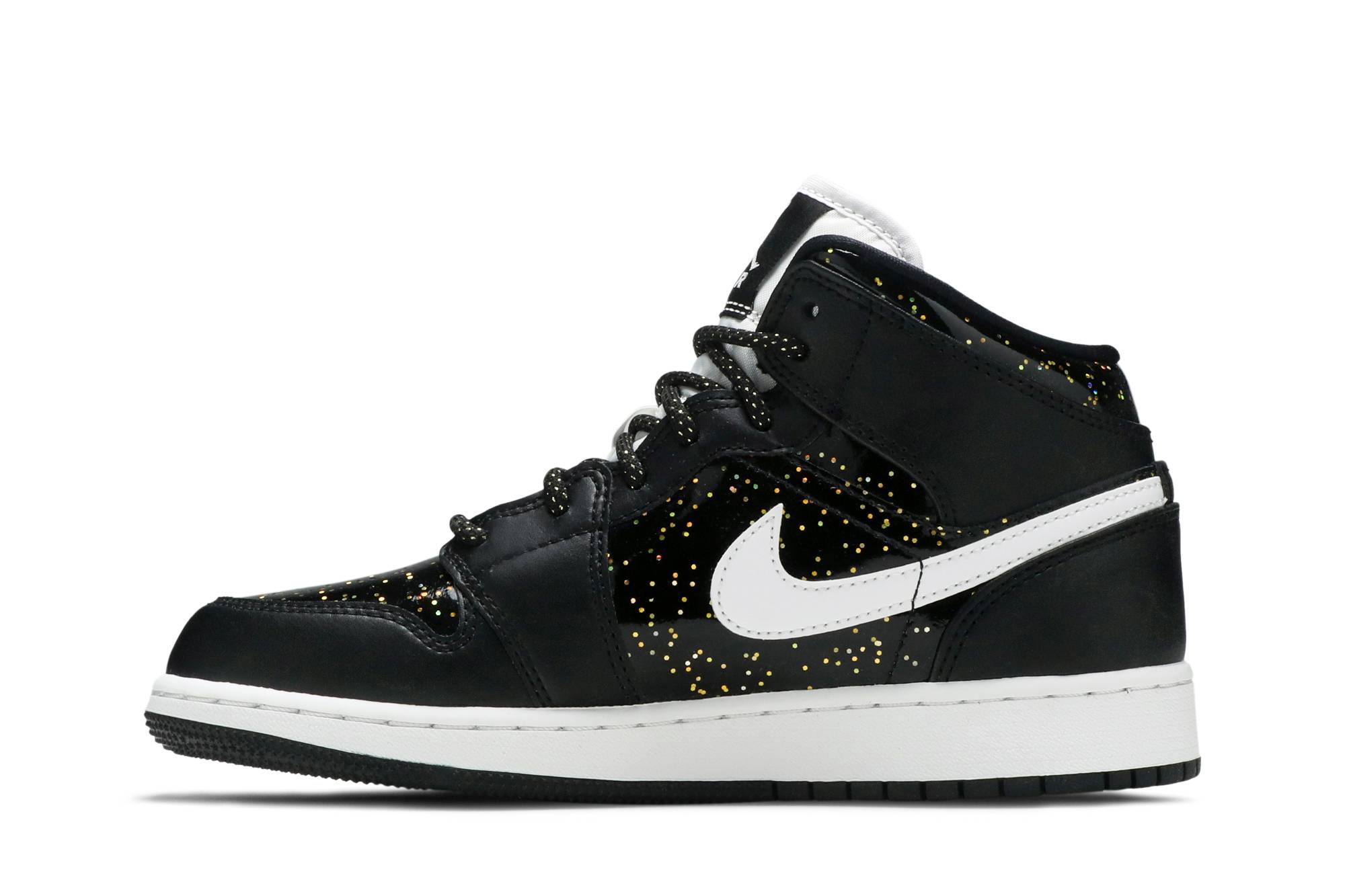 Lookbook (Akanak) Air Jordan 1 Mid SE 'Hitam Glitter' AV5174-001