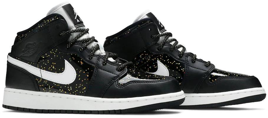 Black sales glitter jordans