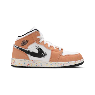 (GS) Jordan 1 Mid SE 'Brushstroke Paint Splatter'