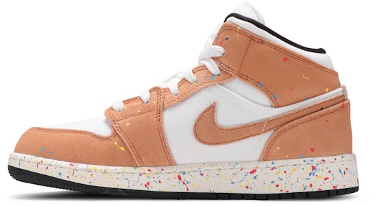 (Kelas Sekolah) Air Jordan 1 Mid SE 'Percikan Kuas Cat' DA8006-100 Lookbook (Kelas Sekolah) Air Jordan 1 Mid SE 'Percikan Kuas Cat' DA8006-100