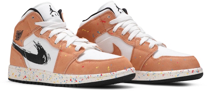 (Kelas Sekolah) Air Jordan 1 Mid SE 'Percikan Kuas Cat' DA8006-100 Cheap (Kelas Sekolah) Air Jordan 1 Mid SE 'Percikan Kuas Cat' DA8006-100