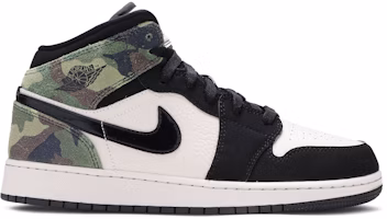 (Grade School) Air Jordan 1 Mid SE 'Camo' CW5550-001 (Grade School) Air Jordan 1 Mid SE 'Camo' CW5550-001