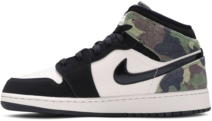 (Grade School) Air Jordan 1 Mid SE 'Camo' CW5550-001 Lookbook (Grade School) Air Jordan 1 Mid SE 'Camo' CW5550-001