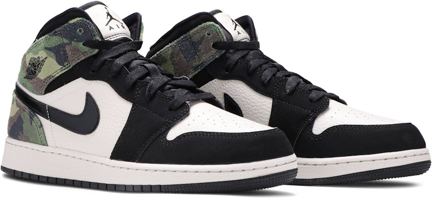 (Grade School) Air Jordan 1 Mid SE 'Camo' CW5550-001 Cheap (Grade School) Air Jordan 1 Mid SE 'Camo' CW5550-001