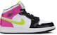(Kanak-Kanak) Air Jordan 1 Mid SE 'Cyber Active Fuchsia'. CZ9835-100