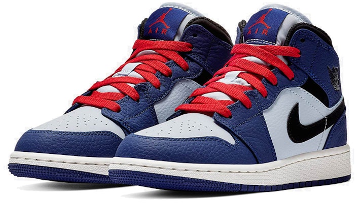(Grade School) Air Jordan 1 Mid SE 'Deep Royal' Anak-anak BQ6931-400 Lookbook (Grade School) Air Jordan 1 Mid SE 'Deep Royal' Anak-anak BQ6931-400