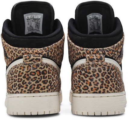 (小學) Air Jordan 1 Mid SE 'Leopard' BQ6931-021 Details for (小學) Air Jordan 1 Mid SE 'Leopard' BQ6931-021