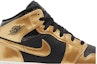 Order (Kanak-Kanak) Air Jordan 1 Mid SE 'Emas Metalik Hitam' DR6967-071