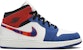 (Kanak-Kanak) Air Jordan 1 MID SE 'Swoosh Pelbagai Warna' BQ6931-146