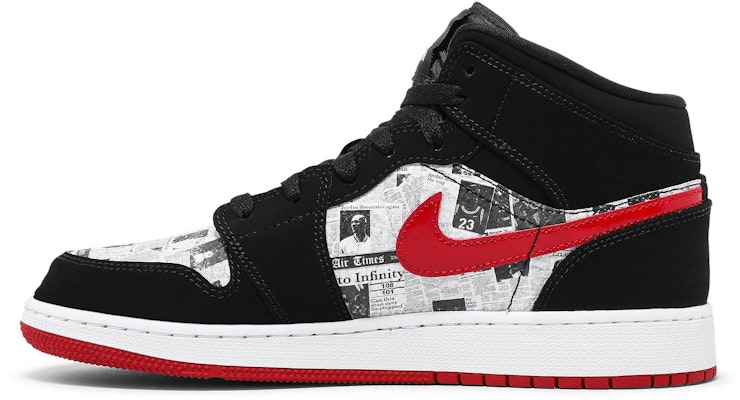 (Kanak-Kanak) Air Jordan 1 Mid SE 'Akhbar Air Times' BQ6931-061 Lookbook (Kanak-Kanak) Air Jordan 1 Mid SE 'Akhbar Air Times' BQ6931-061