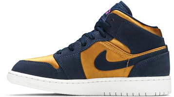 (Kanak-kanak Sekolah) Air Jordan 1 Mid SE 'Obsidian Desert Ochre' BQ6931-401 Lookbook (Kanak-kanak Sekolah) Air Jordan 1 Mid SE 'Obsidian Desert Ochre' BQ6931-401
