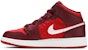 (Kanak-Kanak) Air Jordan 1 Mid SE 'Merah Quilted' AV5174-600