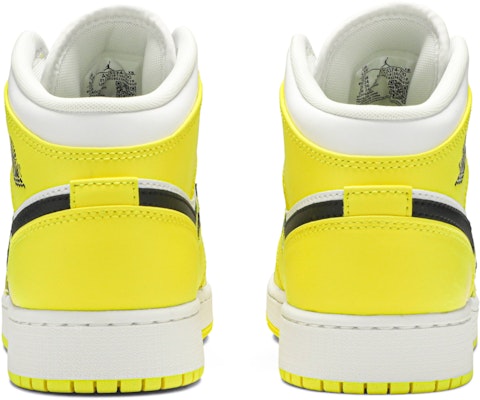 (Akas Kanak-Kanak) Air Jordan 1 Mid SE 'Rose Patch - Dynamic Yellow' AV5174-700 Details for (Akas Kanak-Kanak) Air Jordan 1 Mid SE 'Rose Patch - Dynamic Yellow' AV5174-700