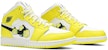 (Akas Kanak-Kanak) Air Jordan 1 Mid SE 'Rose Patch - Dynamic Yellow' AV5174-700
