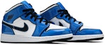 Cheap (Kanak-Kanak) Air Jordan 1 Mid SE 'Signal Blue' BQ6931-402