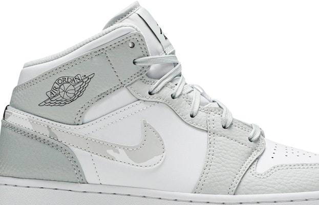 (Grade School) Air Jordan 1 Mid SE 'Swoosh Logo - Grey Camo' DD3235-100 Order (Grade School) Air Jordan 1 Mid SE 'Swoosh Logo - Grey Camo' DD3235-100