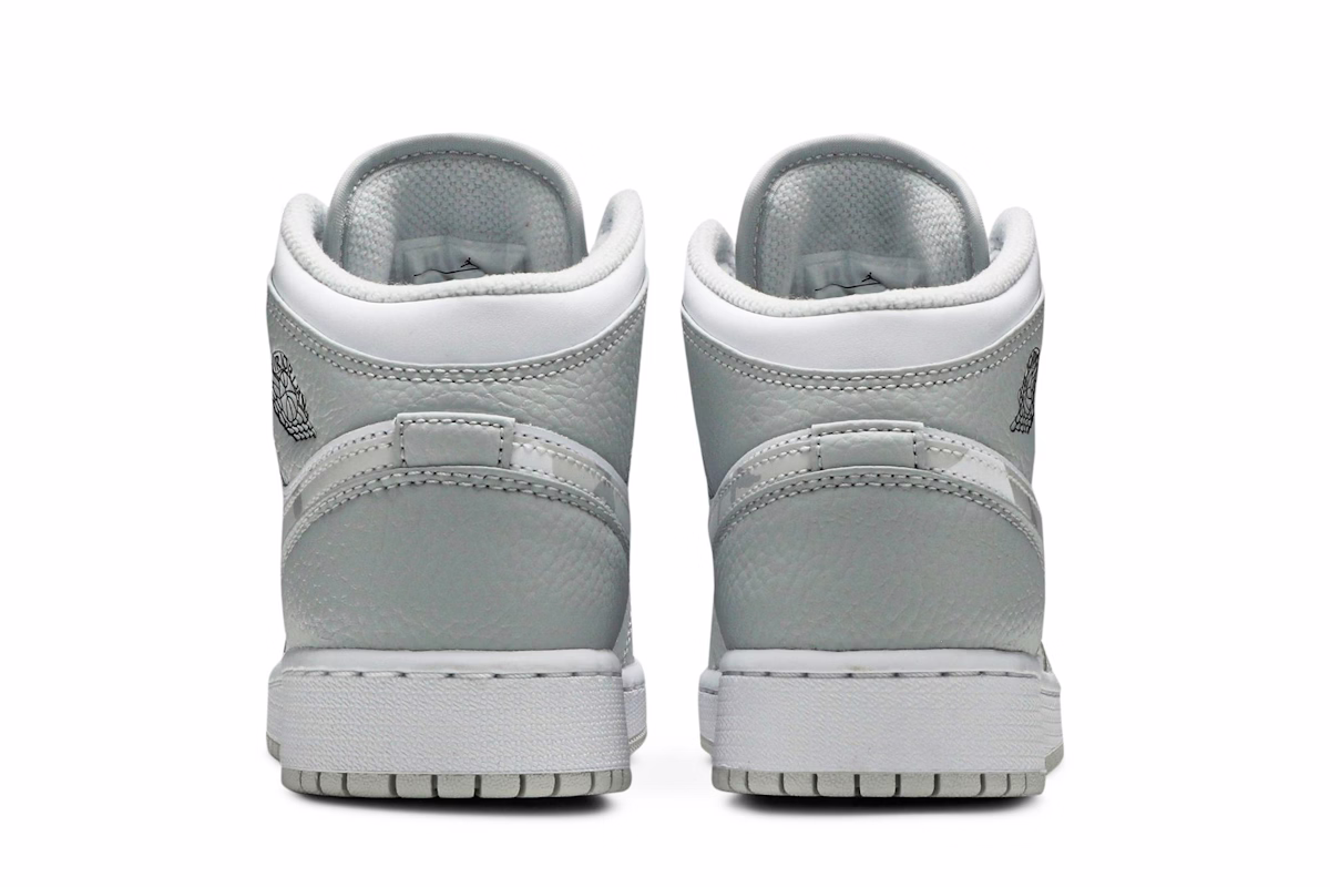 (Grade School) Air Jordan 1 Mid SE 'Swoosh Logo - Grey Camo' DD3235-100