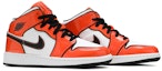 Cheap (Akar Sekolah) Air Jordan 1 Mid SE 'Turf Orange' BQ6931-802