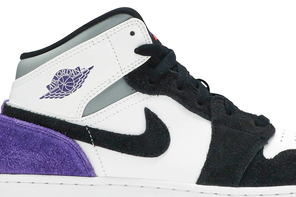 (Grade School) Air Jordan 1 Mid SE 'Varsity Purple' BQ6931-105