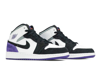 (Grade School) Air Jordan 1 Mid SE 'Varsity Purple' BQ6931-105