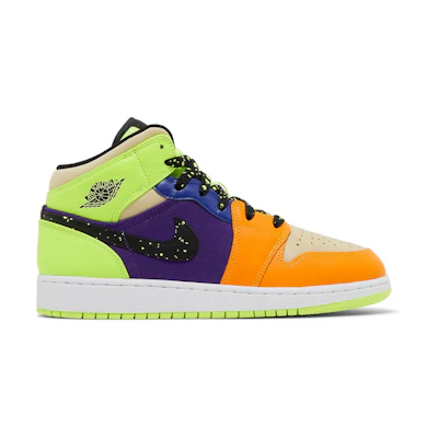 (GS) Jordan 1 Mid SE 'Volt Vivid Orange'