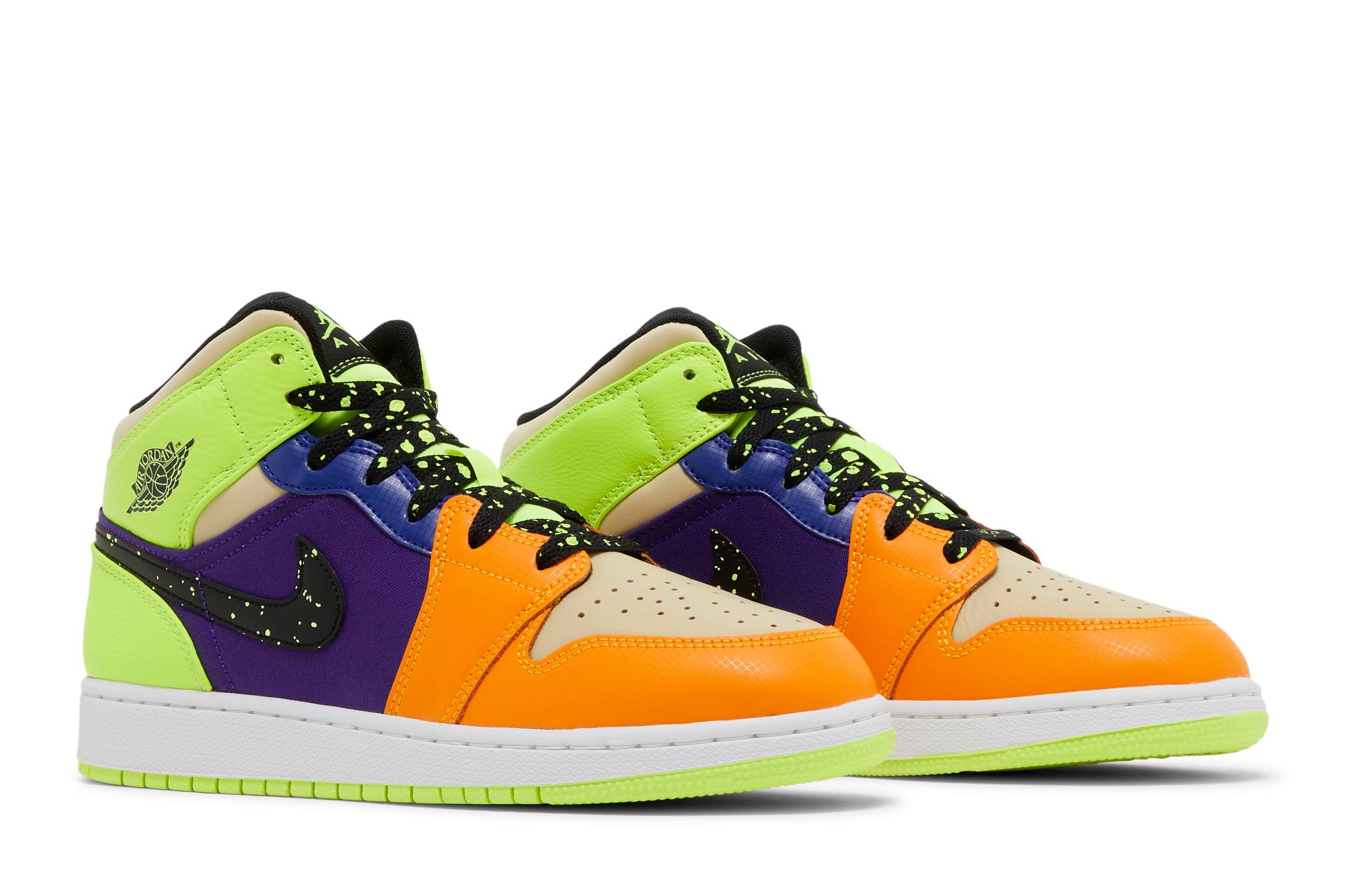 Cheap (GS) 에어 조던 1 미드 SE '볼트 비비드 오렌지' FD8795-700