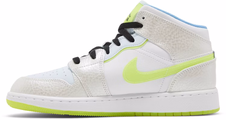 (Grade School) Air Jordan 1 Mid SE 'Warped Swoosh' DV1314-017 Lookbook (Grade School) Air Jordan 1 Mid SE 'Warped Swoosh' DV1314-017