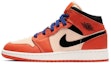 Buy (Kanak-Kanak) Air Jordan 1 Mid Team Orange Hitam BQ6931-800