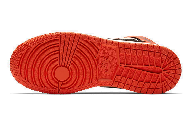 Details for GS エアジョーダン1 MID チームオレンジ黒 BQ6931-800