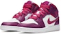 (Kanak-Kanak) Air Jordan 1 Mid True Berry Pink 555112-661