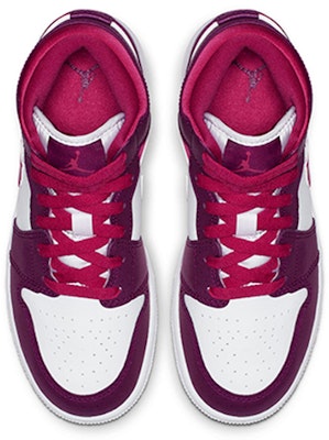 (Grade School) Air Jordan 1 Mid True Berry Rush Pink Anak-anak 555112-661 Lookbook (Grade School) Air Jordan 1 Mid True Berry Rush Pink Anak-anak 555112-661