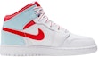 Order (Grade School) Air Jordan 1 Mid Putih Topaz Kabut 555112-104