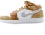 (Kanak-Kanak Sekolah) Air Jordan 1 Premium 'Emas Metalik' 322675-711