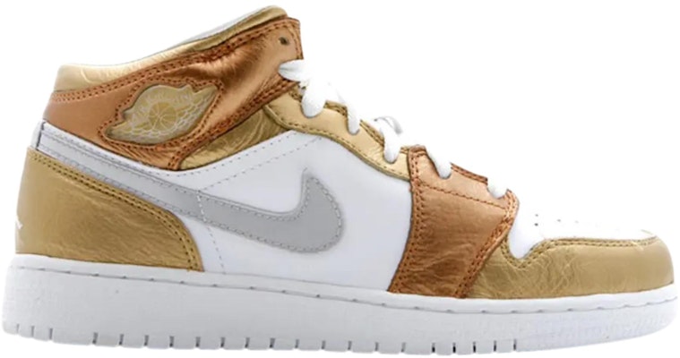 (Kanak-Kanak Sekolah) Air Jordan 1 Premium 'Emas Metalik' 322675-711 Order (Kanak-Kanak Sekolah) Air Jordan 1 Premium 'Emas Metalik' 322675-711