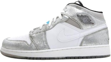 (Grade School) Air Jordan 1 Premium 'Metallic Silver' 322675-001 (Grade School) Air Jordan 1 Premium 'Metallic Silver' 322675-001