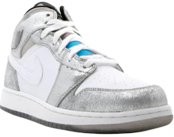 Order (Grade School) Air Jordan 1 Premium 'Metallic Silver' 322675-001