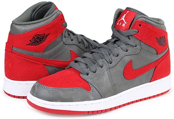 (大童) Air Jordan 1 复刻高帮 Prem BG '黑红迷彩' 822858-032 Lookbook (大童) Air Jordan 1 复刻高帮 Prem BG '黑红迷彩' 822858-032