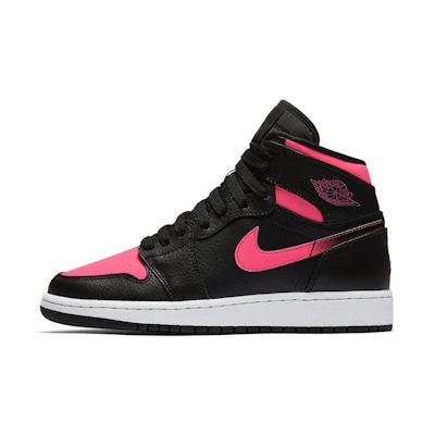 (GS) Jordan 1 Retro High 'Black Hyper Pink'