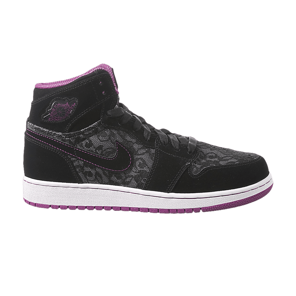 Buy (Sekolah Dasar) Air Jordan 1 Retro High 'Hitam Merah Plum' 332148-001