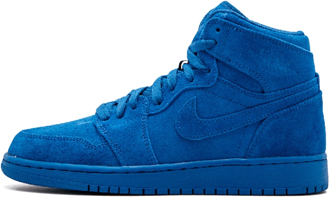 (Akas Kanak-Kanak) Air Jordan 1 Retro High 'Blue Suede' 705300-404 Buy (Akas Kanak-Kanak) Air Jordan 1 Retro High 'Blue Suede' 705300-404
